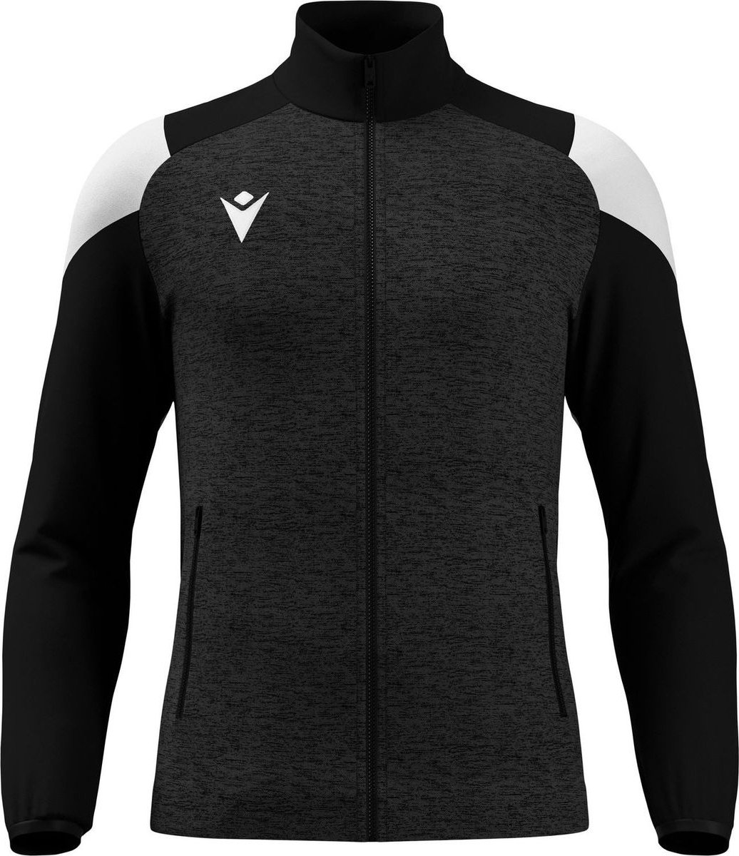 Macron Glory Vanir Top Full Zip Kinderen - Zwart / Wit | Maat: 11-12 Y