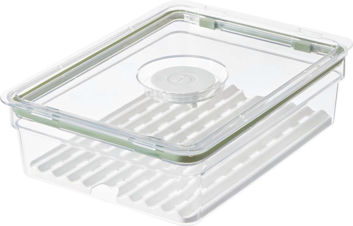 IDesign ID Fresh Vershoudbak Large met Beschermmat Kunststof Transparant