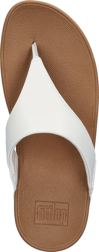 FitFlop Lulu Toepost en cuir BLANC - Taille 39