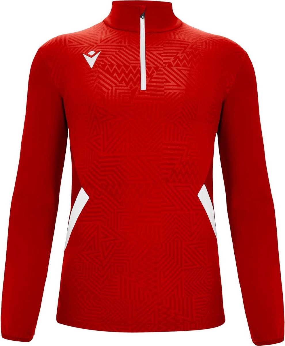 Macron Victory Fraser Ziptop Heren - Rood / Wit | Maat: S