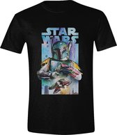 Star Wars - Boba Fett Poster T-Shirt - X-Large