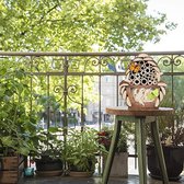 Design insectenhotel met natuurlijke materiaal - Voor bijen, lieveheersbeestjes en vlinders - Om op te hangen20.5x17.5x11cm