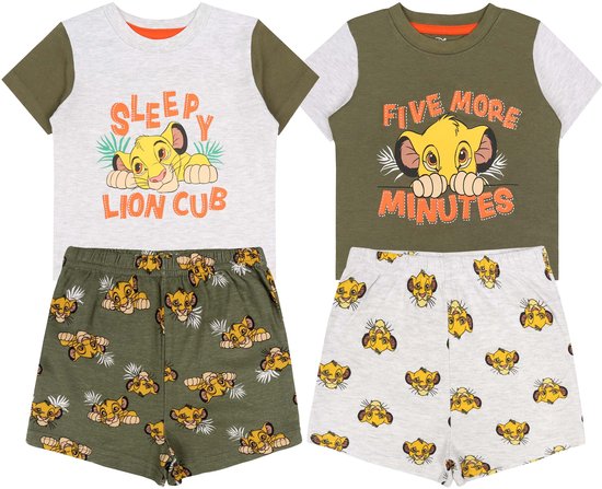 Pyjama deux pièces enfant gris olive KING LEW, certifié OEKO-TEX