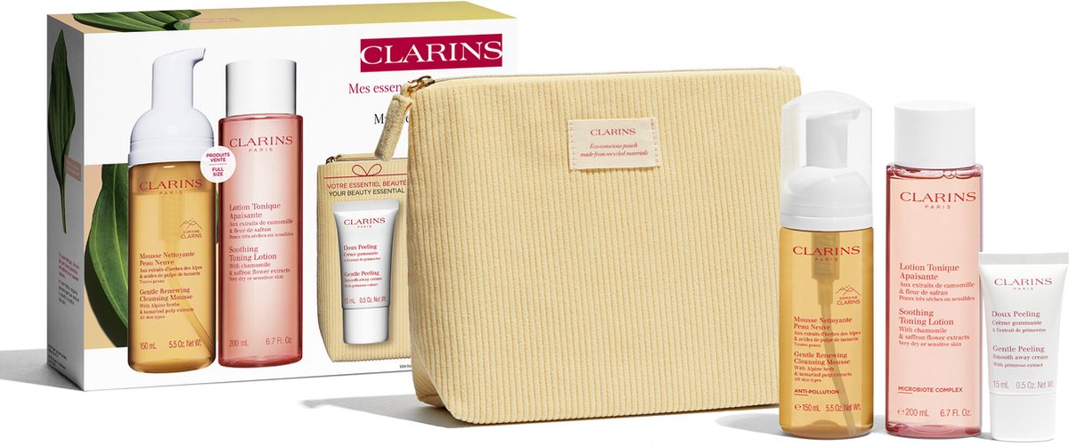 Clarins Gifts Pakket Cleansing Essentials Sensitive Skin