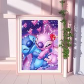 Disney Stitch - Stitch en Angel - Diamond painting - Disney - 30x40cm - voor kinderen - voor volwassenen