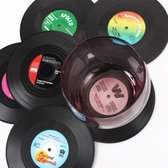 Vinyl-grammofoonplaten, 6 stuks in retrostijl