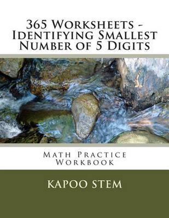 365 Days Math Smallest Numbers- 365 Worksheets - Identifying ... - cover