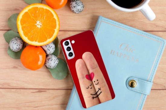 TPU Bumper Silicone Étui Housse pour Samsung Galaxy S21 Plus Coque Téléphone Amour