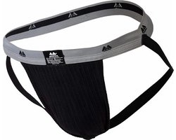 MM Sports The Original Swimmer/Jogger Jockstrap 1 inch Black - MAAT M - Heren Ondergoed - Jockstrap voor Man - Mannen Jock
