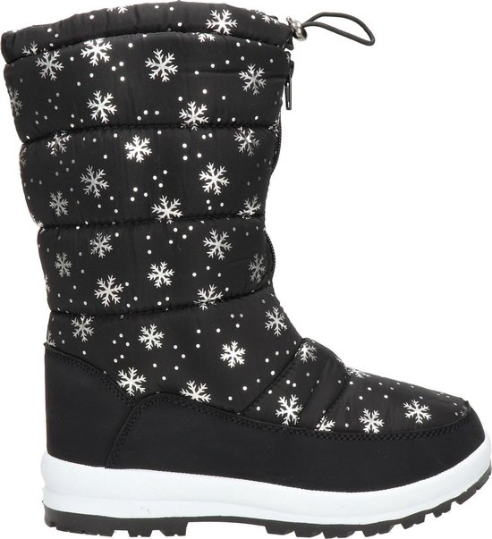 Snow Fun dames snowboot - Zwart wit - Maat 39