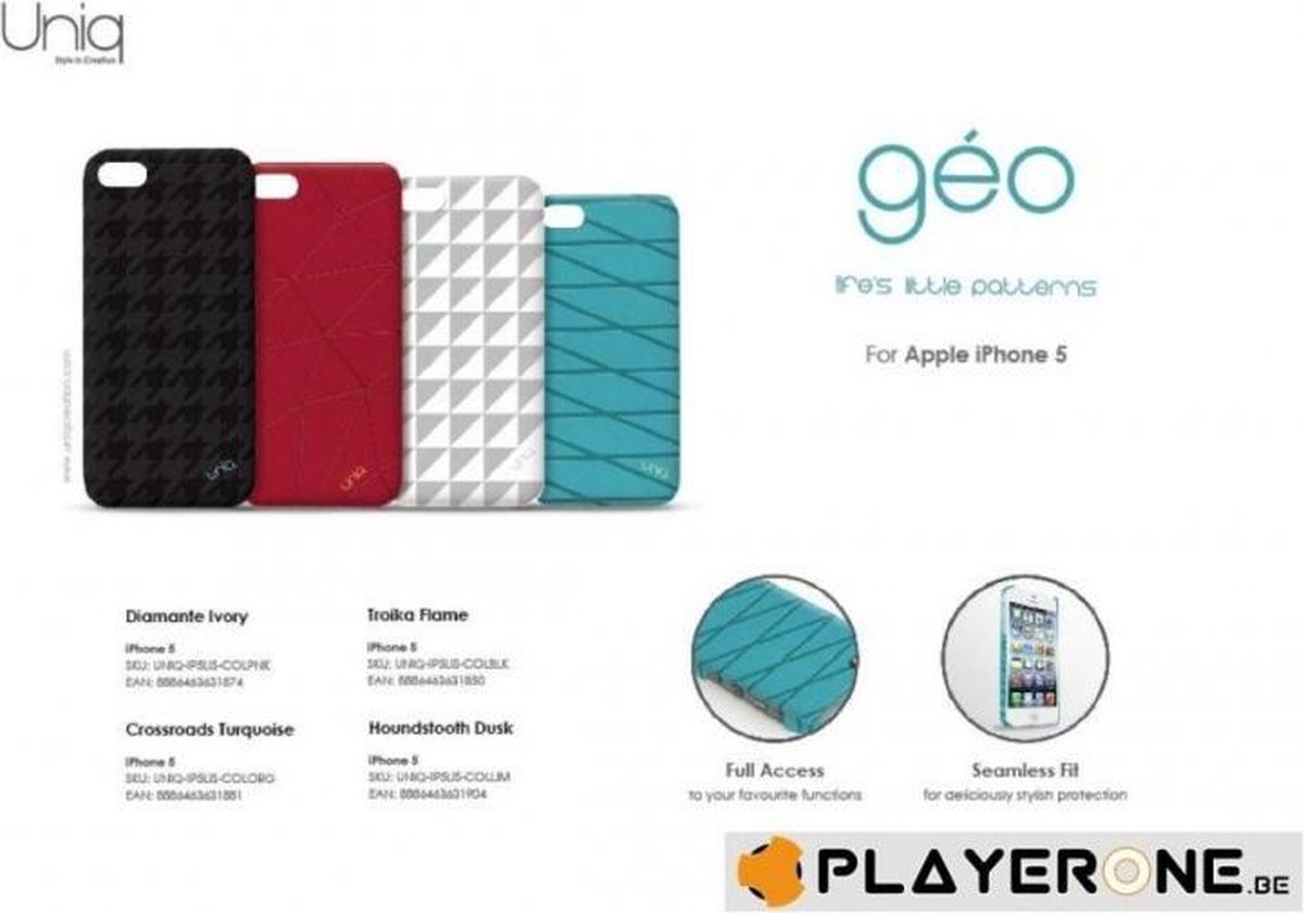 Uniq - Geo voor Apple iPhone 5 - Crossroads Turquoise