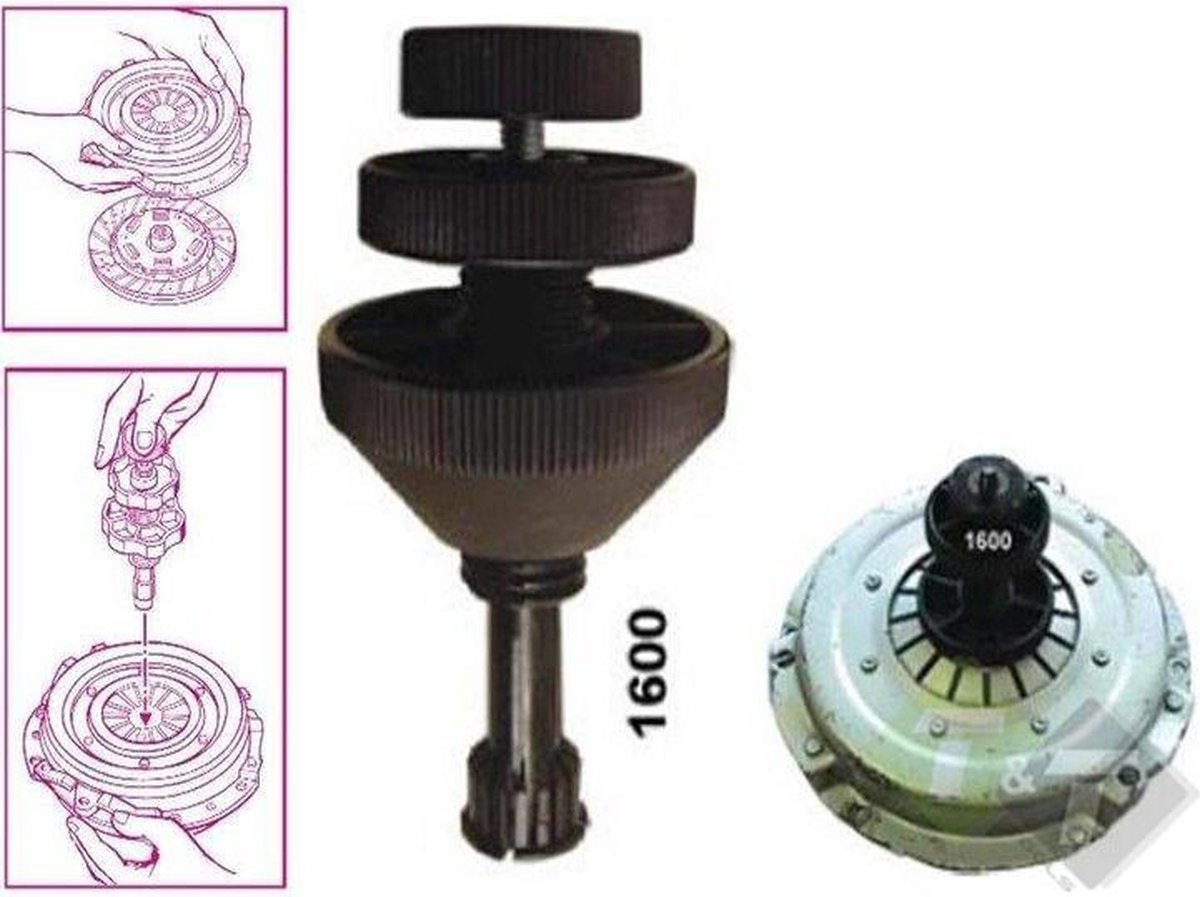Koppeling centreer set voor auto en lichte vrachtwagens tot 5 ton