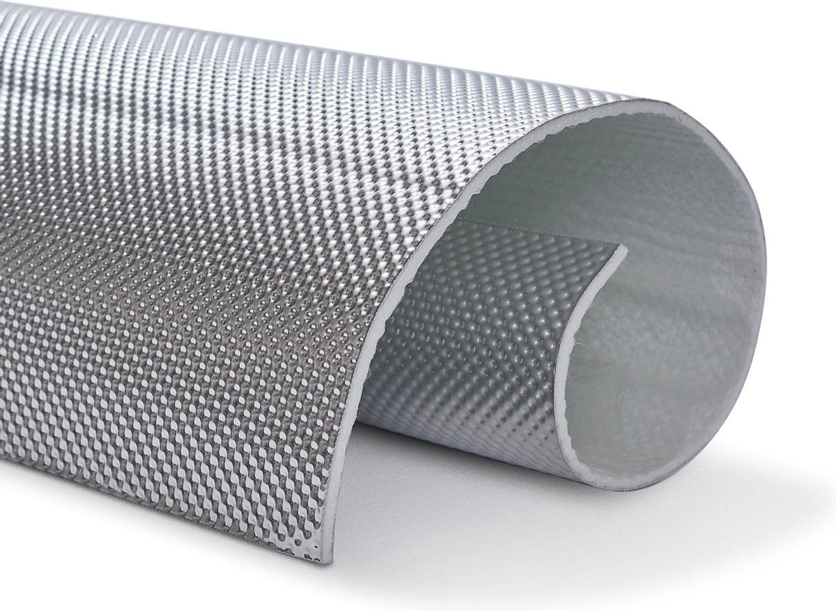120 x 53 cm | 4 mm | Floor & Tunnel Shield II™ zelfklevend | Hittewerende mat glasvezel met stevige aluminium laag