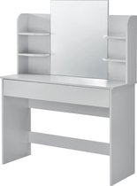 Kaptafel Eda met spiegel 139,5x108x40 cm lichtgrijs