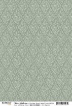 RBC068 Basic Collection A4 200gr Vintage Green Medaillons
