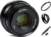 7artisans 35mm F1.2 Mark II manual focus lens Fujifilm systeem camera + Gratis lenspen + 46mm uv filter en zonnekap