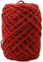 Natuurlijk hennep, dikte 1-2 mm, rood, 150m