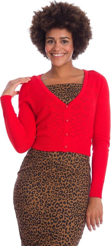 Banned Love Dream 50's Cardigan Rouge