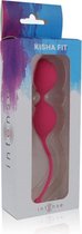 Intense toys - vaginale ballen - training bekkenbodem - roze - 3.5 x 20cm - kisha hot roze