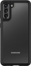 Spigen - Samsung Galaxy S21 Plus Hoesje - Back Case Ultra Hybrid - Mat zwart