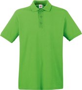 Fruit Of The Loom Premium Heren Poloshirt Met Korte Mouwen (Lime)