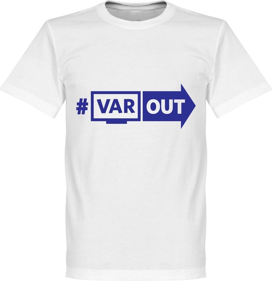 VARout T-Shirt - Wit/ Blauw - 3XL
