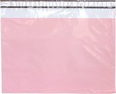 Verzendzakken voor Kleding - 100 stuks - 71 x 62 cm (A2) - Roze Verzendzakken Webshop - Verzendzakken plastic met plakstrip