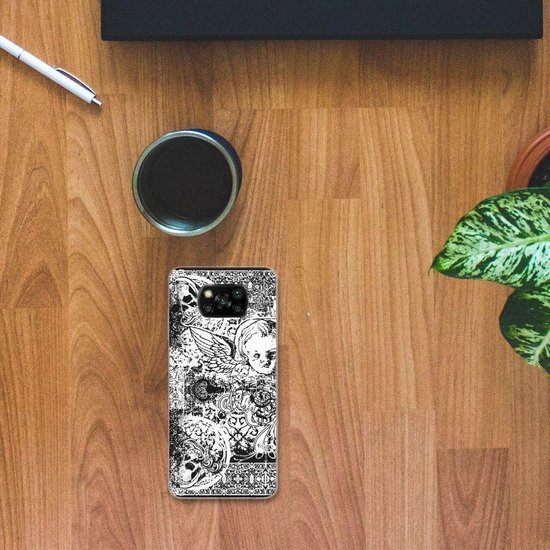 Coque  pour Xiaomi Poco X3 Coque Téléphone Crânes Ange