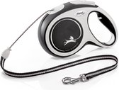 Flexi new comfort touw Zwart M/8M