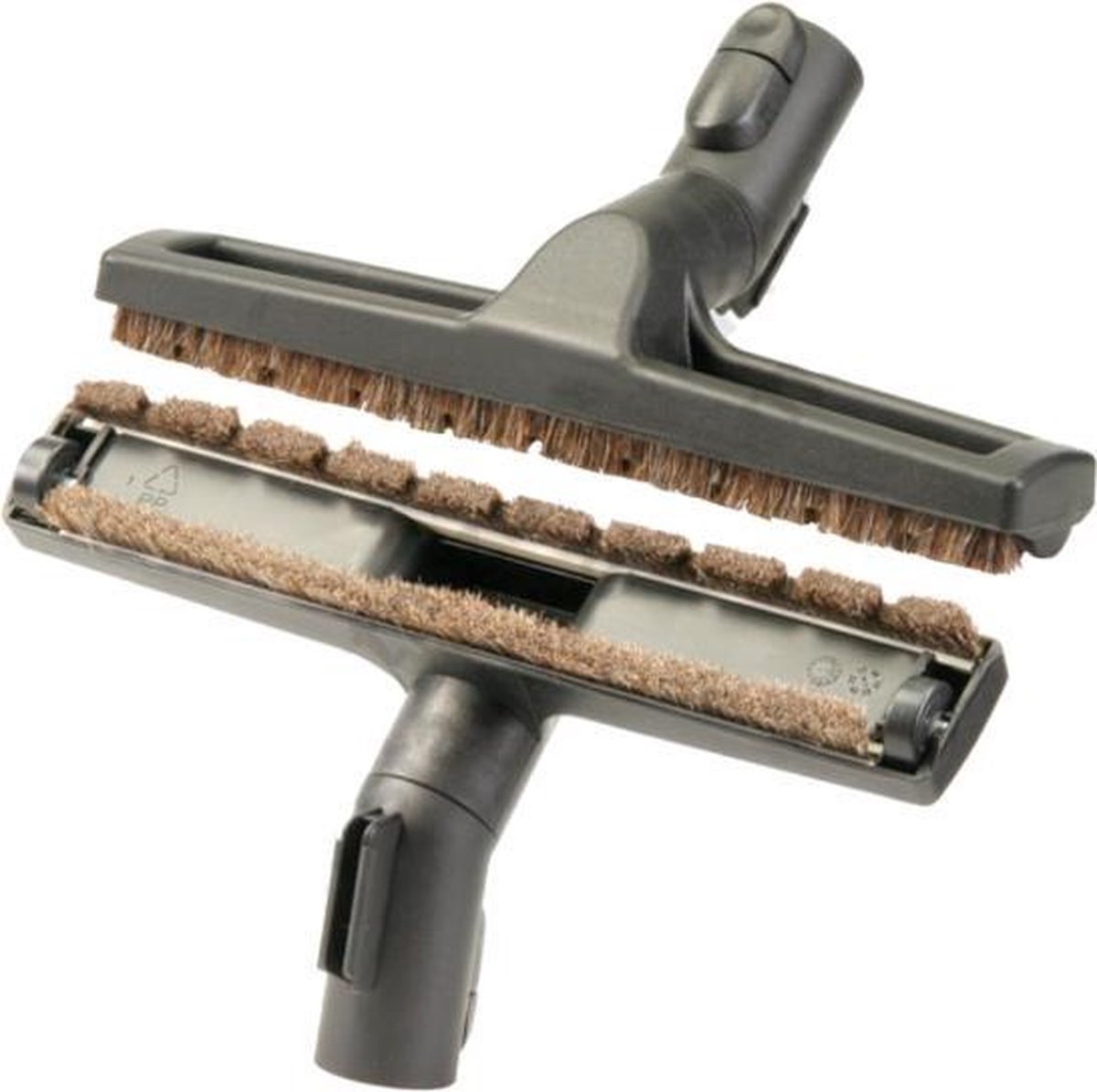 Miele zuigmond stofzuigerborstel harde vloeren - 35mm - parket borstel met wiel en parkeerfunctie - alternatief geschikt voor miele