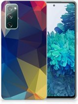 Telefoon Hoesje Samsung Galaxy S20 FE Siliconen Back Cover Polygon Dark
