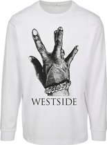Urban Classics Longsleeve shirt -S- Westside Connection 2.0 Wit