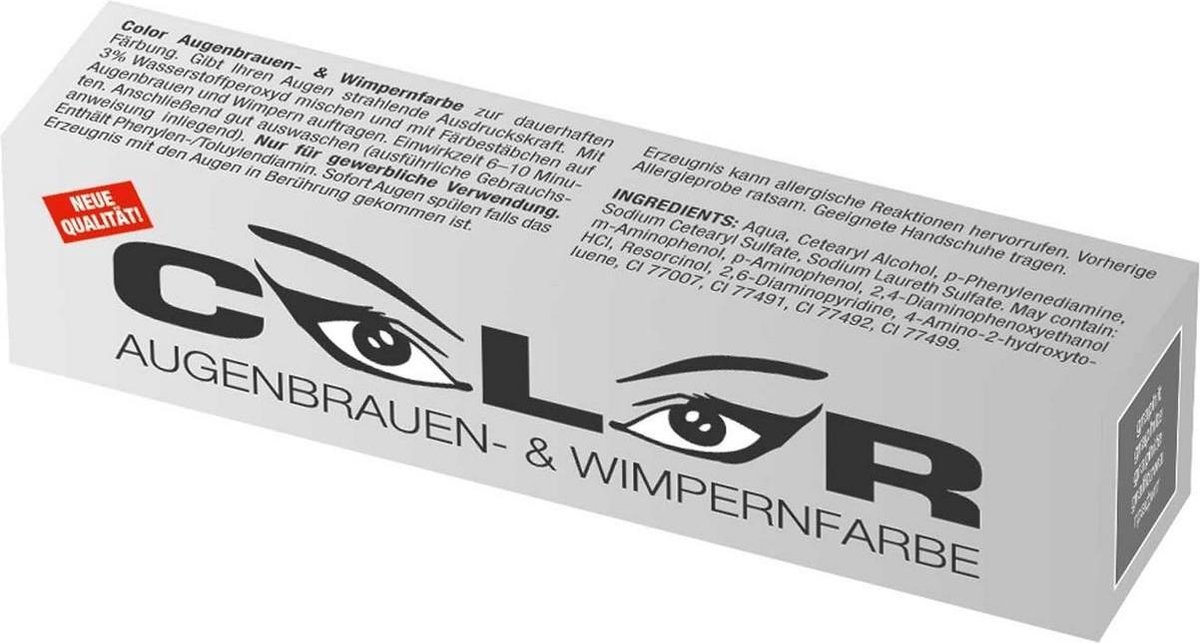 Color Color wimper- en wenkbrauwverf grafiet