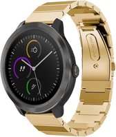 Stalen Smartwatch bandje - Geschikt voor  Garmin Vivoactive 4 metalen bandje - goud - Horlogeband / Polsband / Armband