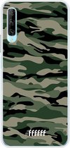 6F hoesje - geschikt voor Honor 9X Pro -  Transparant TPU Case - Woodland Camouflage #ffffff