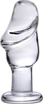 Bundle - Prisms Erotic Glass - Asvini Glazen Buttplug - Transparant met glijmiddel