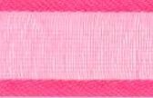 SR1206/4017 Organzalint met satijn rand 40mm 25mtr (17) fuchsia