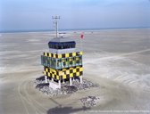 Schilderij Control tower - Forex - Vliehorst wadden - 100 x 70 cm