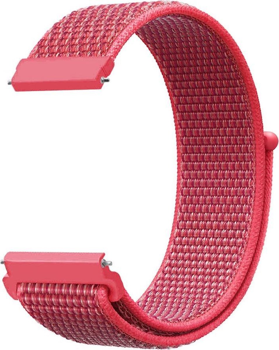 123watches nylon band - hibiscus - - Geschikt voor Polar Ignite / Ignite 2 / Ignite 3 / Pacer / Unite / Overige smartwatches met 20mm bandje