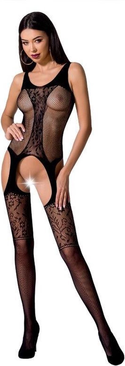 PASSION WOMAN BODYSTOCKINGS | Passion Woman Bs072 Bodystocking - Black One Size
