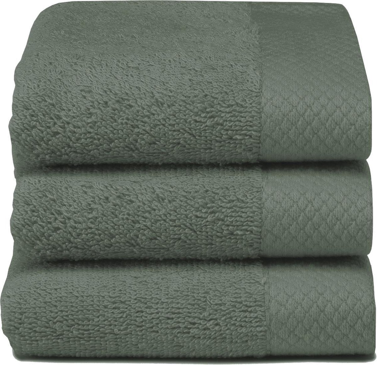 Seahorse Pure gastendoek 30x50 cm - Set van 3 - Laurel