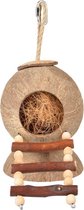 Duvo+ Coconut jungle huis met ladder Houtkleurig 31x12x12cm