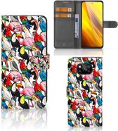 Wallet Book Case Xiaomi Poco X3 | Poco X3 Pro Telefoon Hoesje Birds