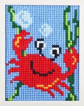 Pako Kit de broderie crabe amusant pour enfants, préimprimé 027.055