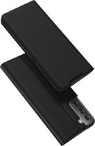 Dux Ducis - Pro Serie Slim wallet hoes - Geschikt voor Samsung Galaxy S21 - Zwart