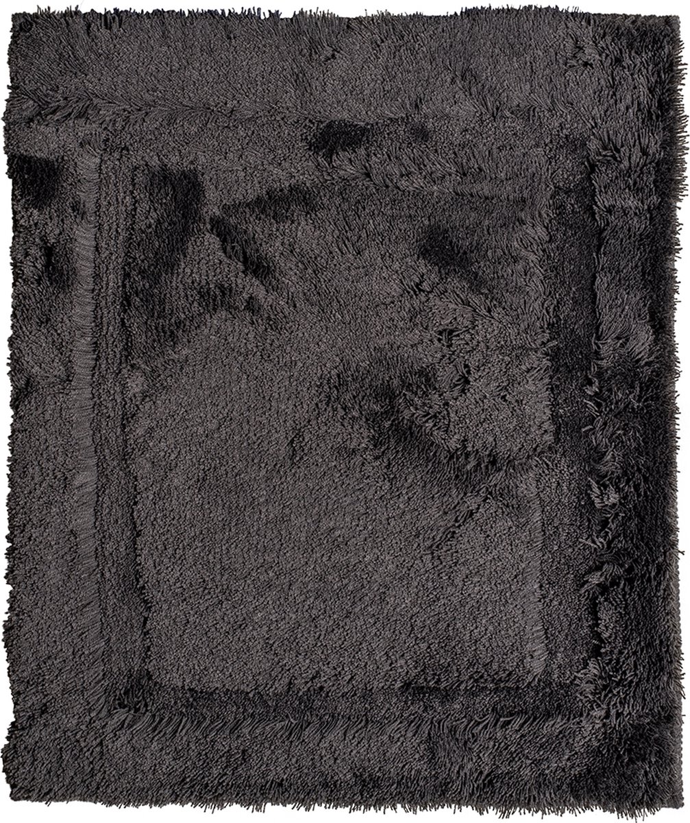 Badmat uni grijs 60x90cm-Antislip onderkant