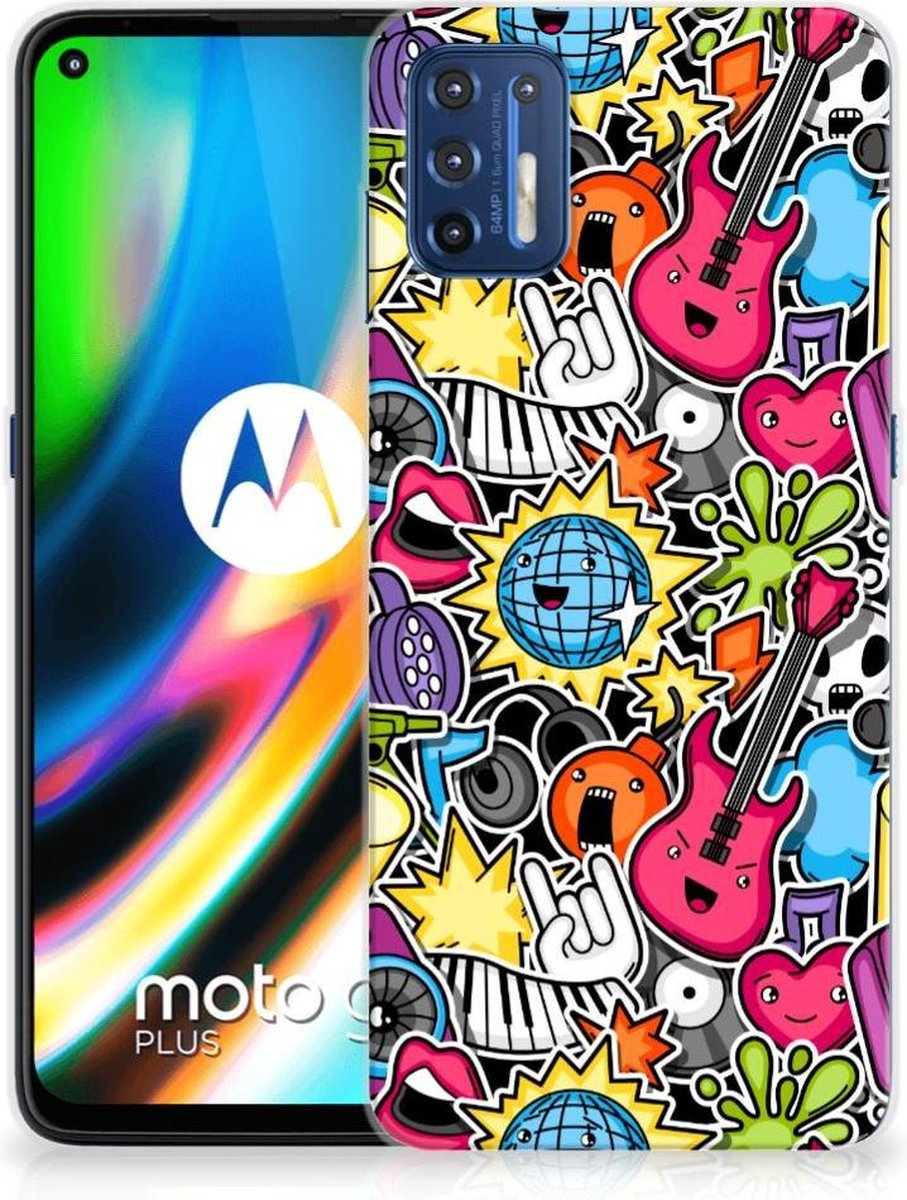 Motorola Moto G9 Plus Silicone Back Cover Punk Rock