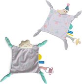 Taf Toys - Wolk en maan knuffeldoekjes - set van 2 -  Met velcrostrip voor fopspeen