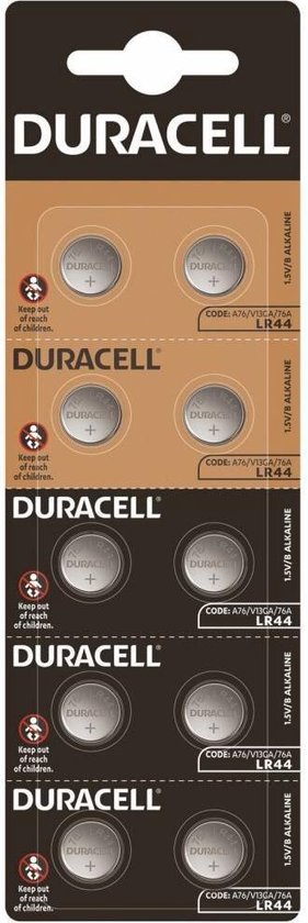 Duracell LR44 Alkaline batterijen 10 stuks (AG13) | bol.com