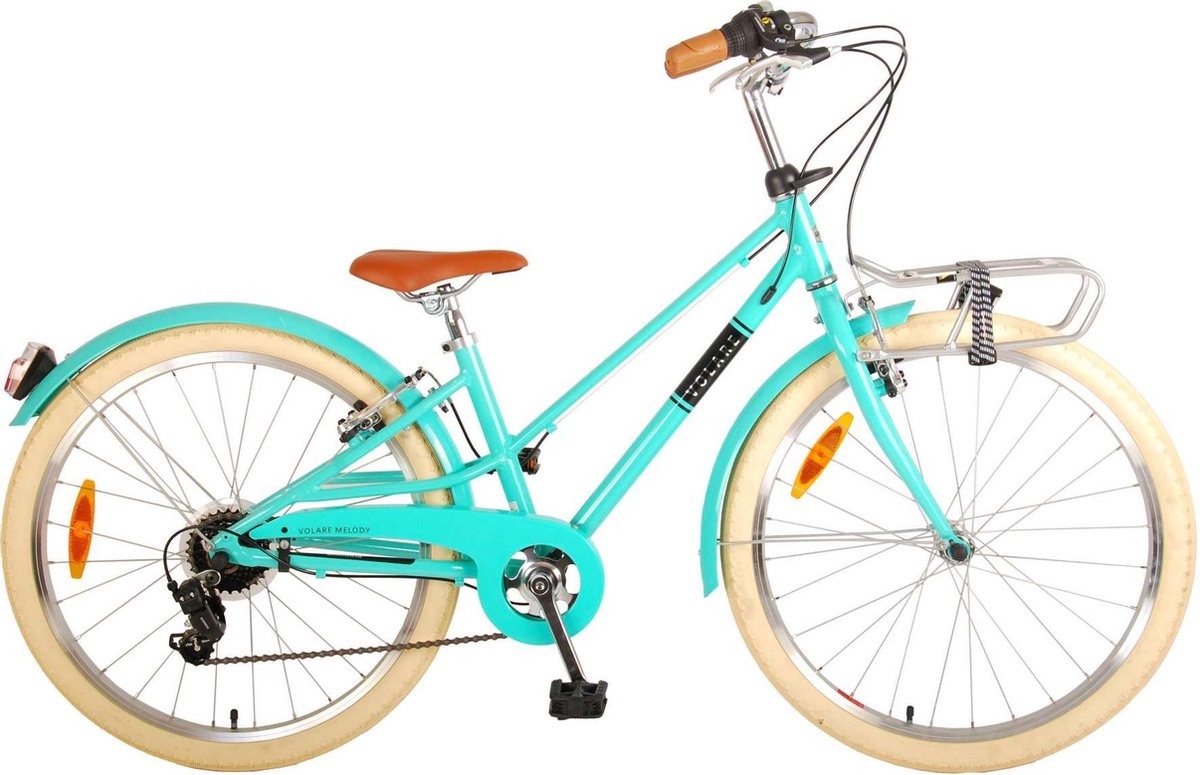 Volare Melody Kinderfiets Meisjes 24 inch Turquoise 6 speed Prime Collection - Foto 4